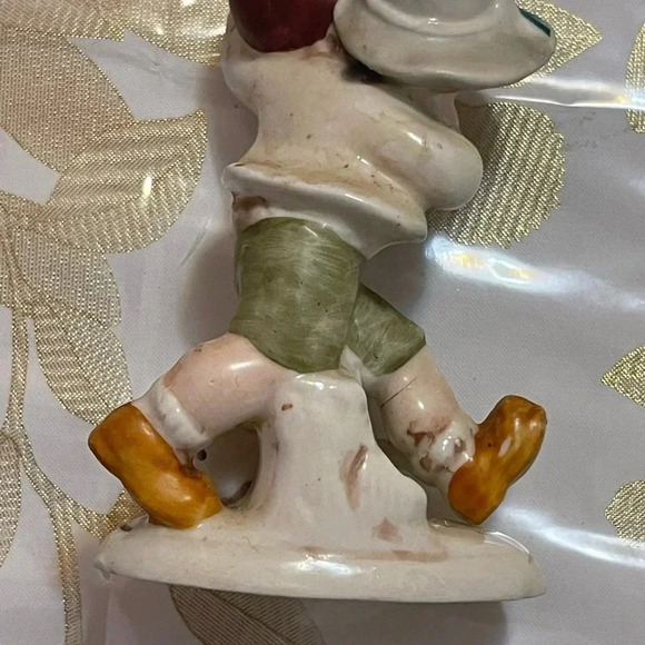 Antique Germany Porcelain Figurine Boy with Goose 4” 10cm - Picture 7 of 8